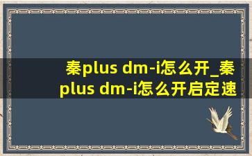 秦plus dm-i怎么开_秦plus dm-i怎么开启定速巡航